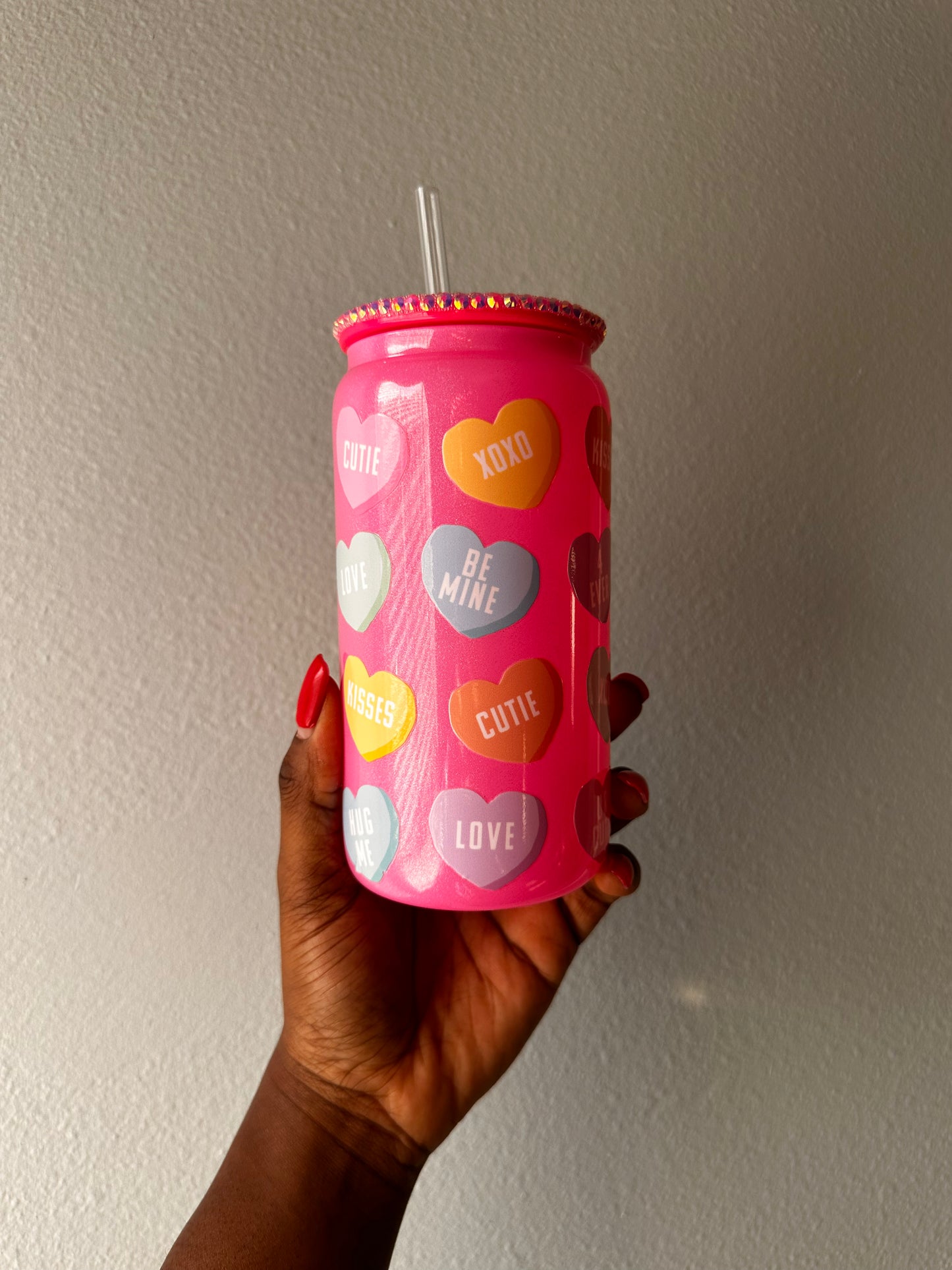 Sweetheart Sips Glass Cup